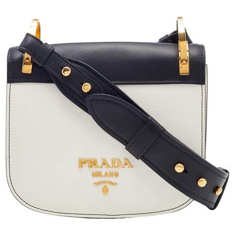 Prada City Calf Pionniére Saddle Bag 